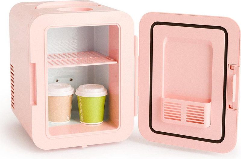 CREATE - FRIDGE MINI BOX - Minikoelkast - Pastelroos - Warm en Koud Functie