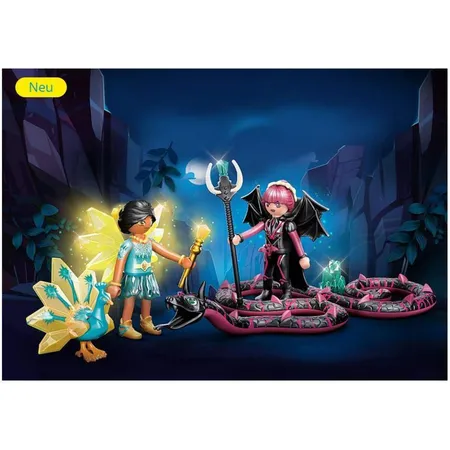 PLAYMOBIL® 70803 Adventures of Ayuma - Crystal Fairy und Bat Fairy mit Seelentieren