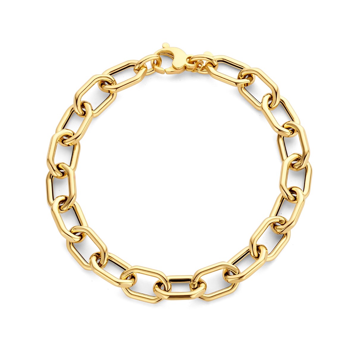 Bracelet Brillaxis maille moderne or jaune 18 carats