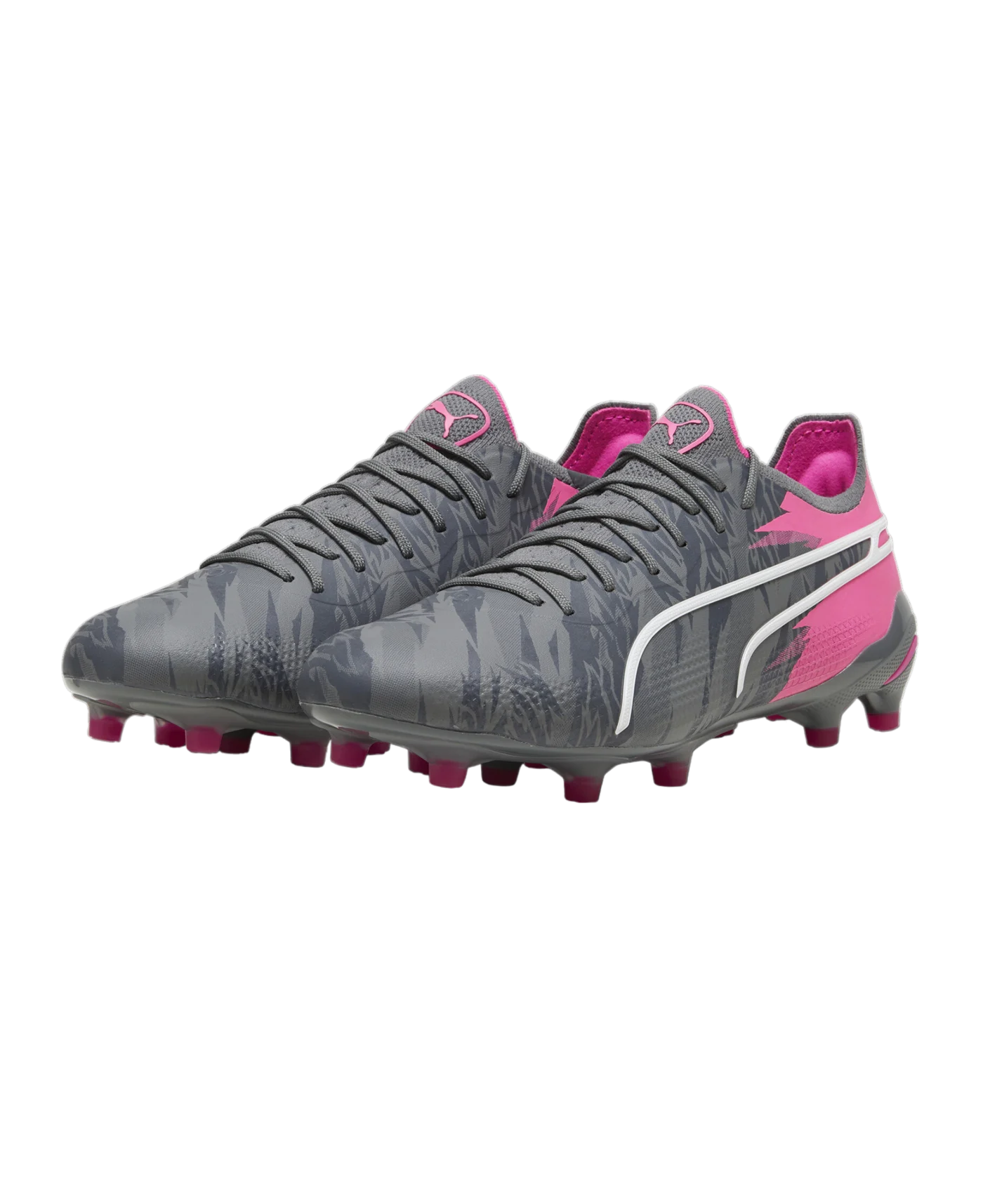 PUMA KING Ultimate Rush FG/AG Grau Pink F01