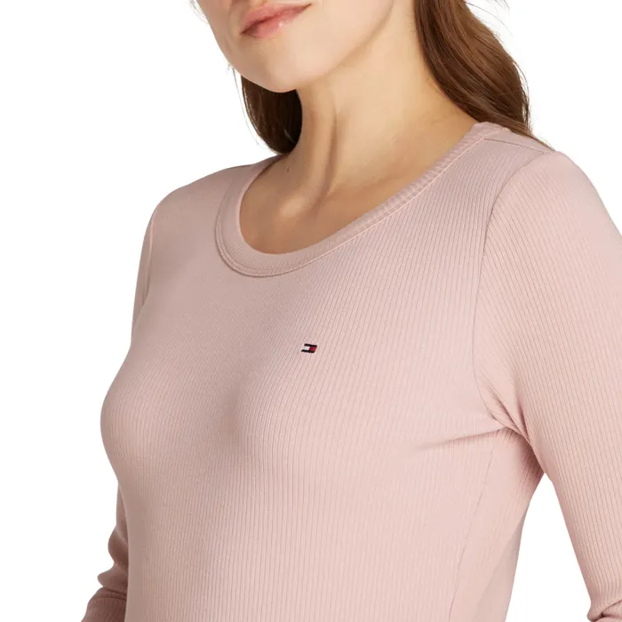 Tommy Hilfiger Slim 5X2 Rib Longsleeve Shirt Dames