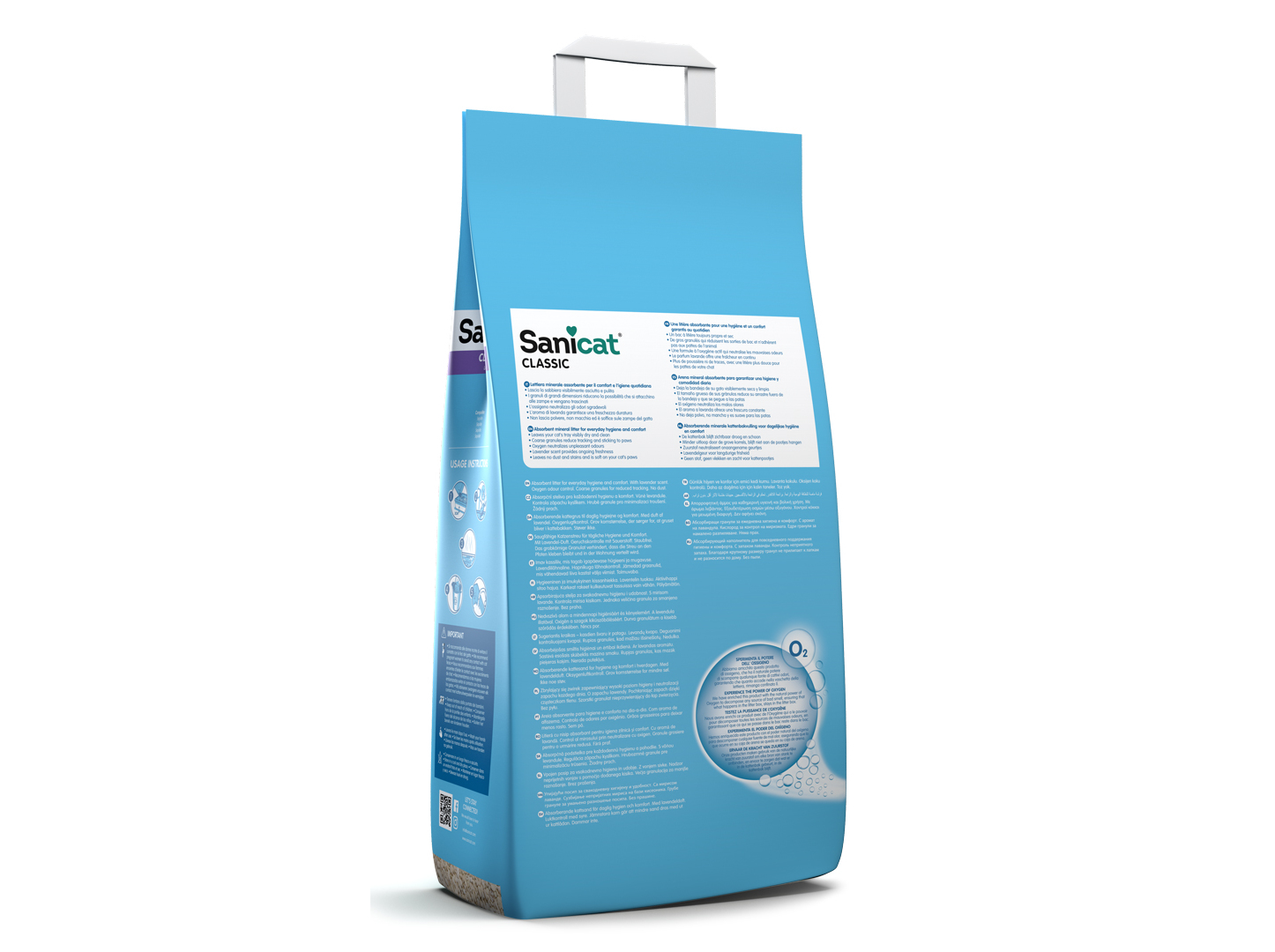 AREIA PARA GATOS SANICAT LAVANDA 8L