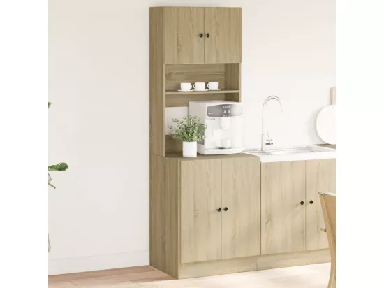 Armoire de cuisine chêne sonoma 60x50x180 cm bois d'ingénierie