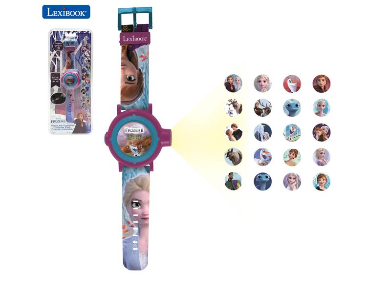 Lexibook Disney Frozen Digital-Projektionsuhr Eine 2-in-1-Uhr mit digitalem Bildschirm