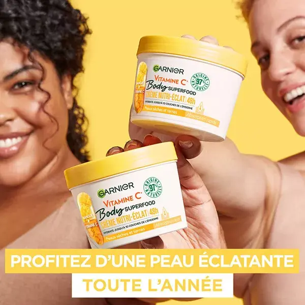 Creme Garnier Body Superfood Nutri-Radiance Manga e Vitamina C 380ml