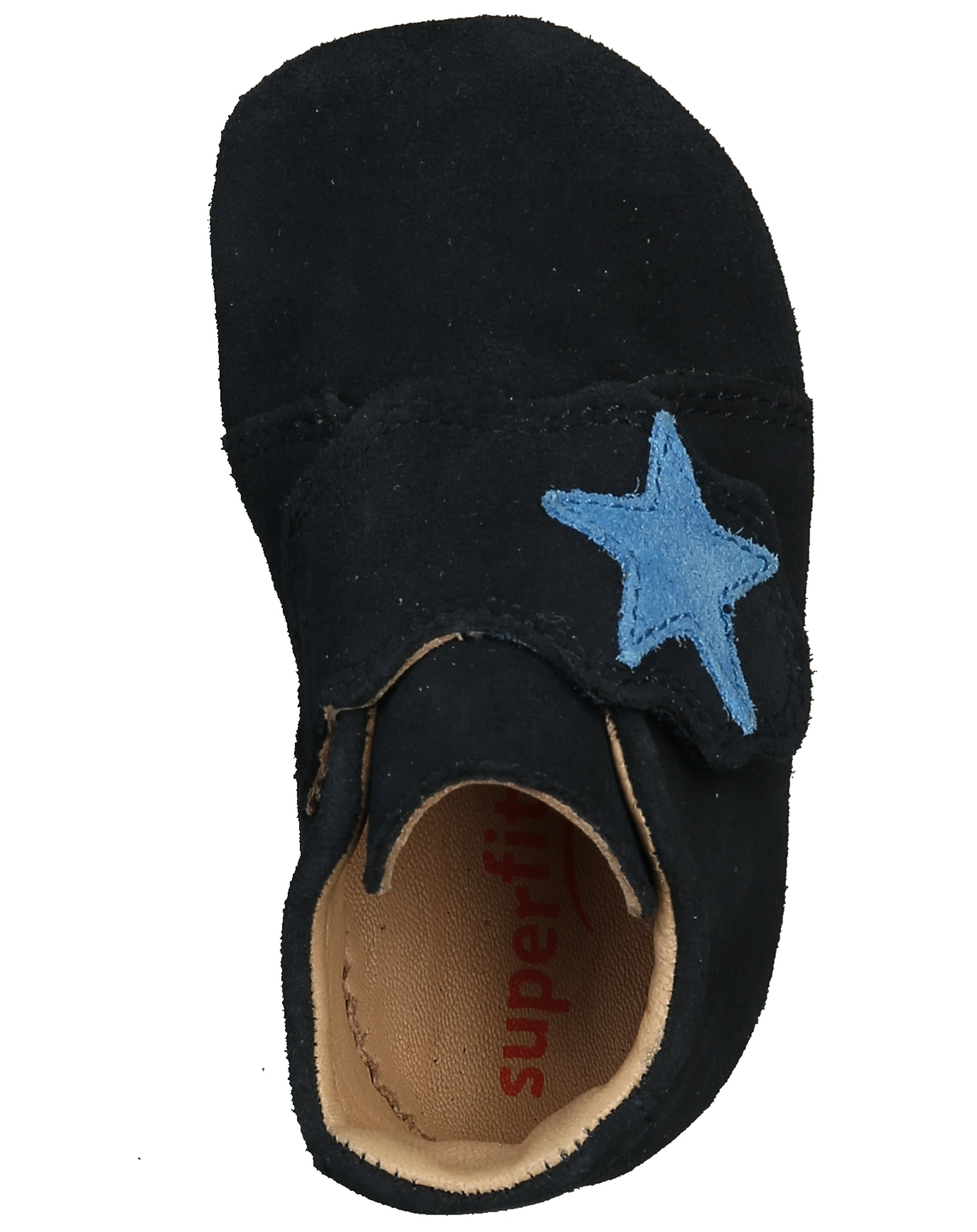 Klett-Krabbelschuhe PAPAGENO - STERN in dunkelblau