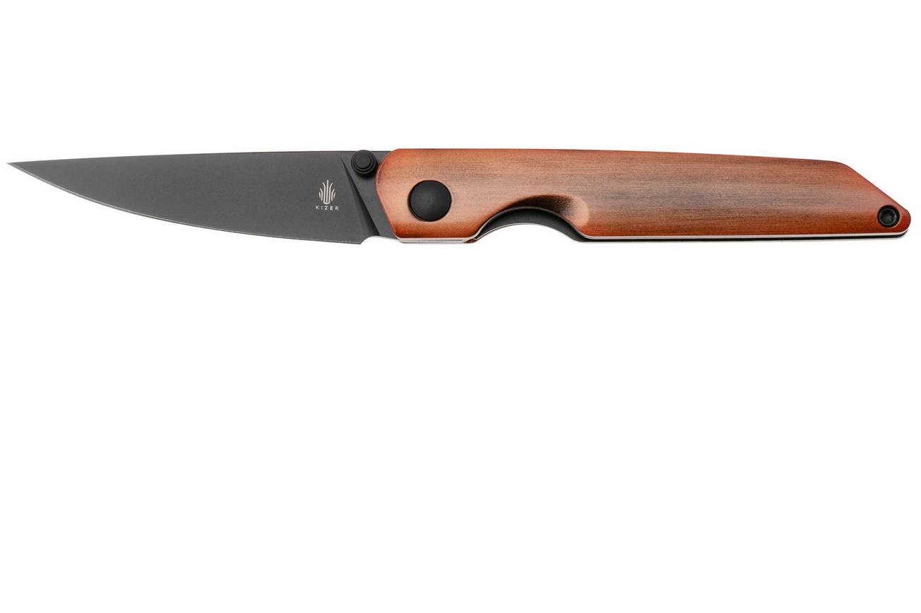 Kizer Shot V3677C1, Black 154CM, Copper Aluminium zakmes, Evgeniy Bulichev design
