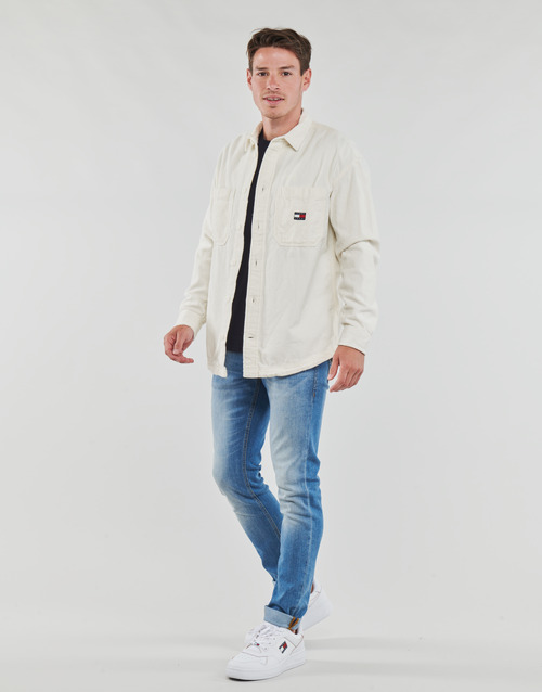 Tommy Jeans - TJM CASUAL CORDUROY OVERSHIRT Blanco