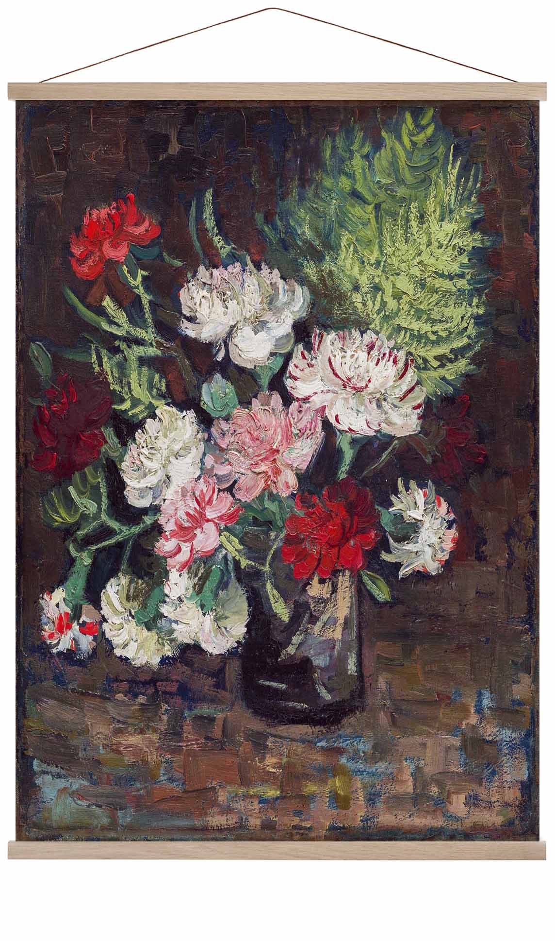 Vase mit Nelken von Van Gogh