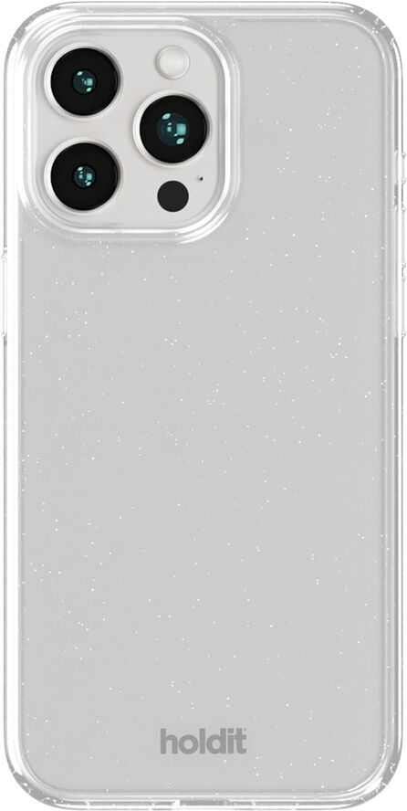 HoldIt Glitter Case iPhone 14 Pro Max Hvid