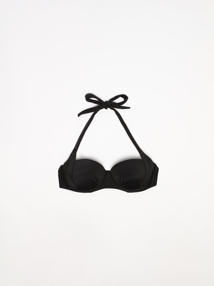 Biquíni bandeau com aro - Preto