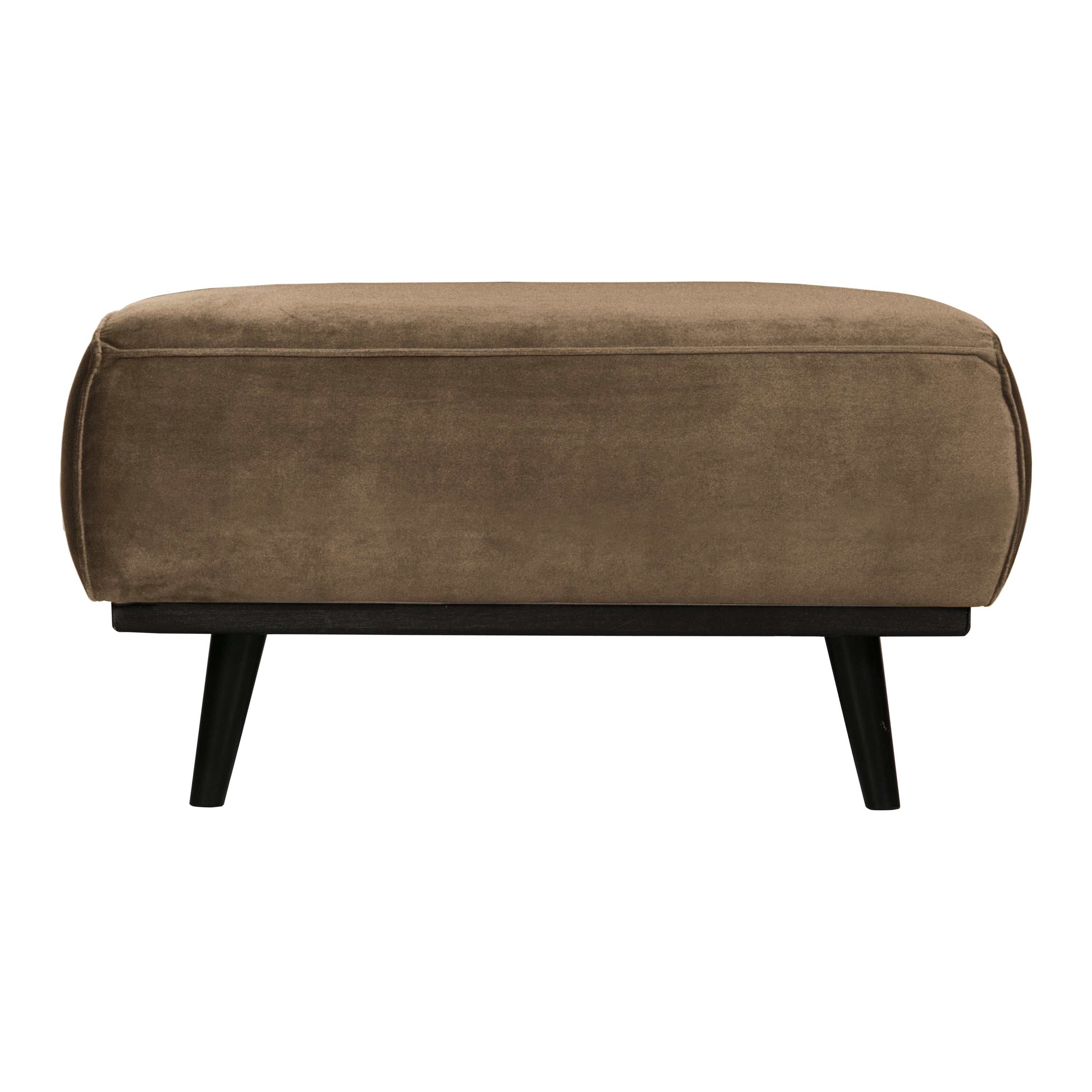 WOOOD Statement Hocker - Fluweel Taupe