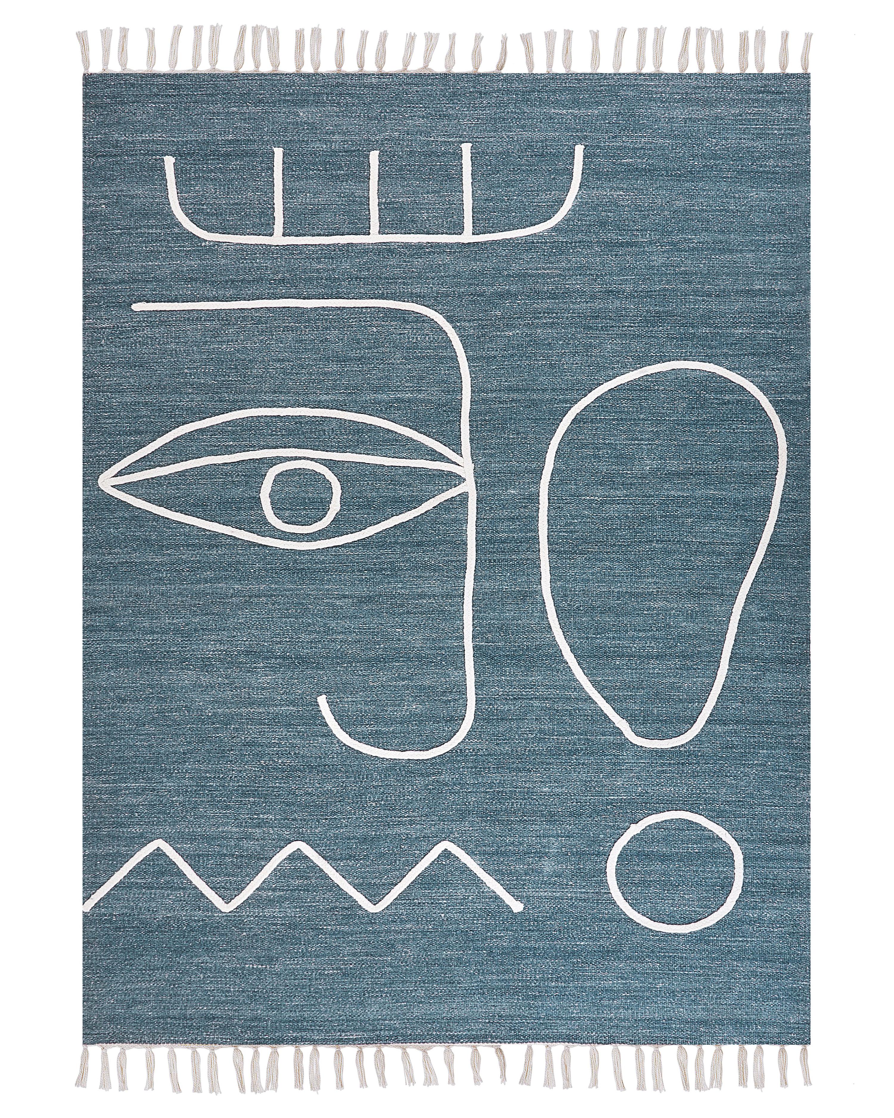 Tuintapijt YAVU Blauw 140 x 200 cm