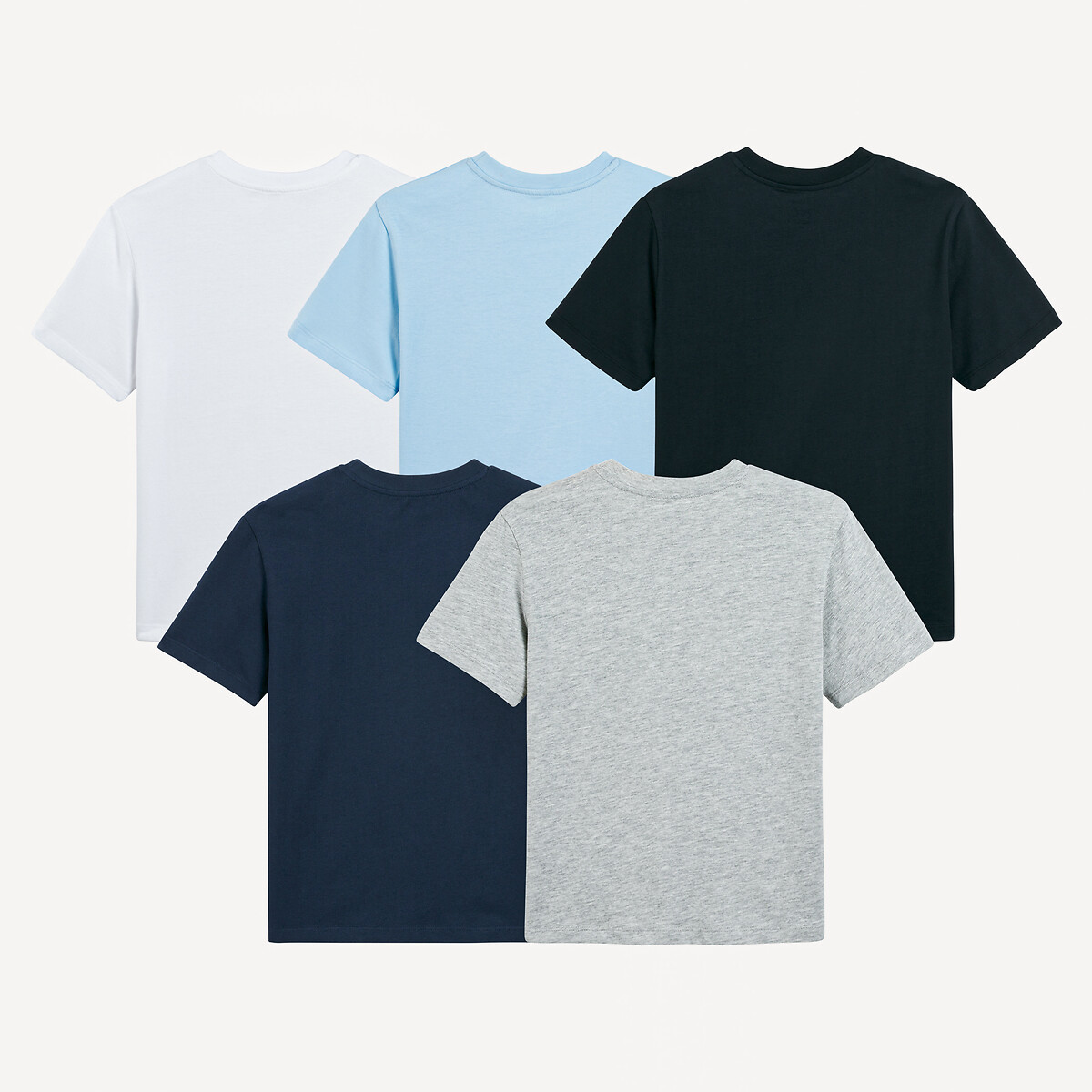 COLEÇÃO LA REDOUTE<br>Conjunto de 5 camisetas com texto