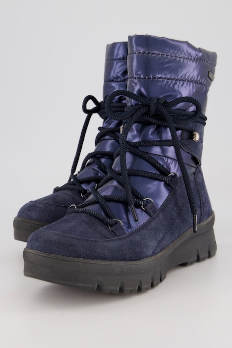 Leder-Boots, Jana Shoes, Bergsteiger-Optik, Weite H