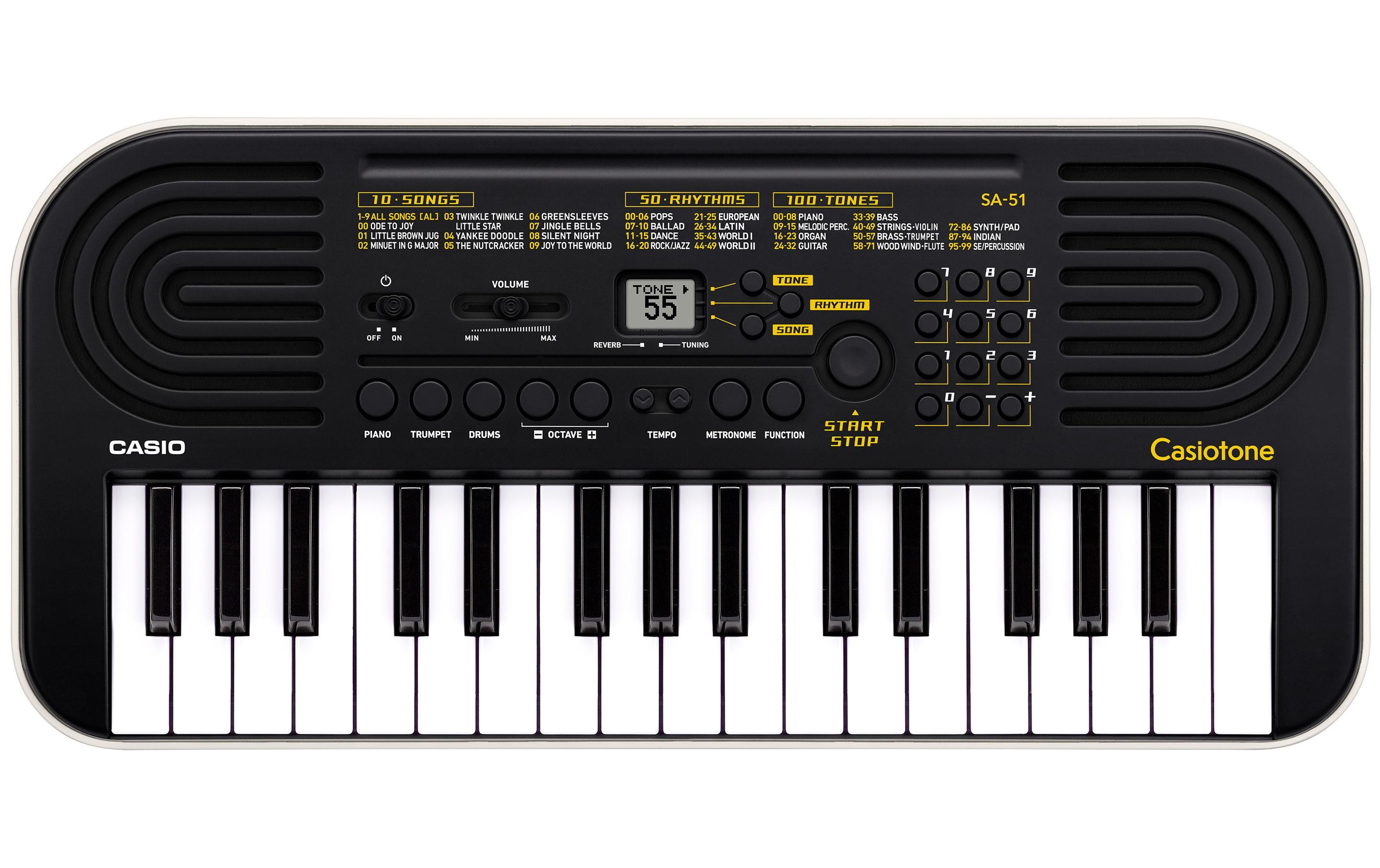Keyboard SA-51Keyboard mit 32 Mini-Tasten und 100 Klangfarben