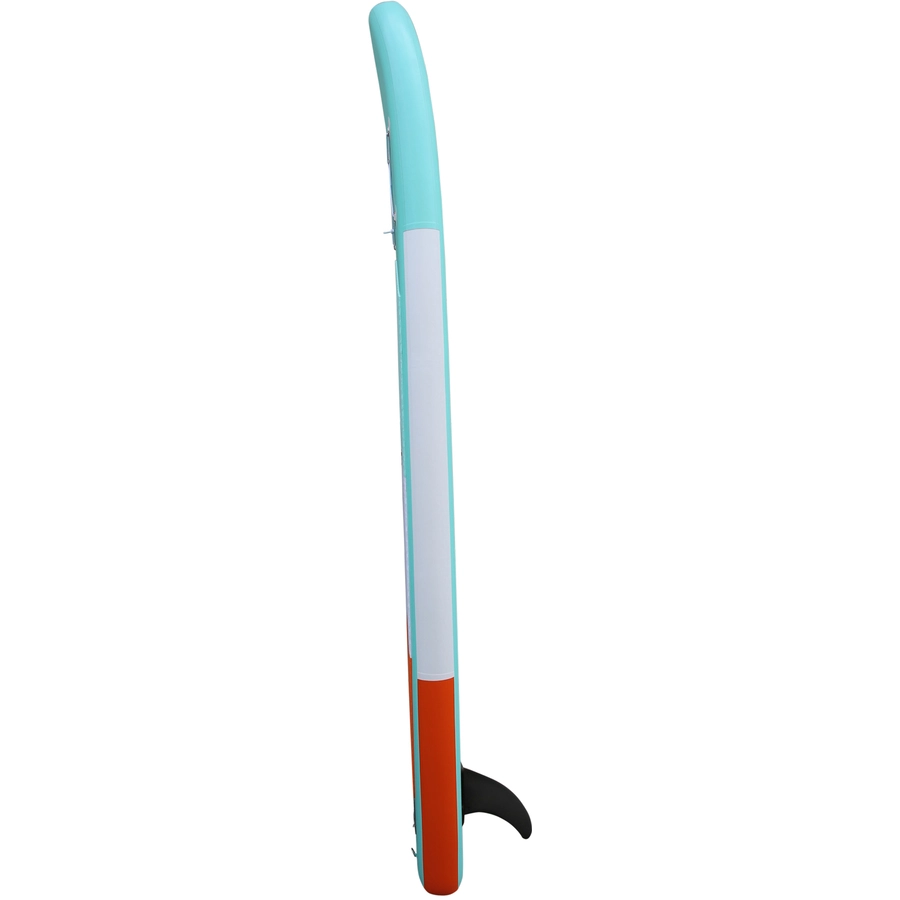HOMCOM Aufblasbares Surfbrett mit Paddel grün, orange, weiß