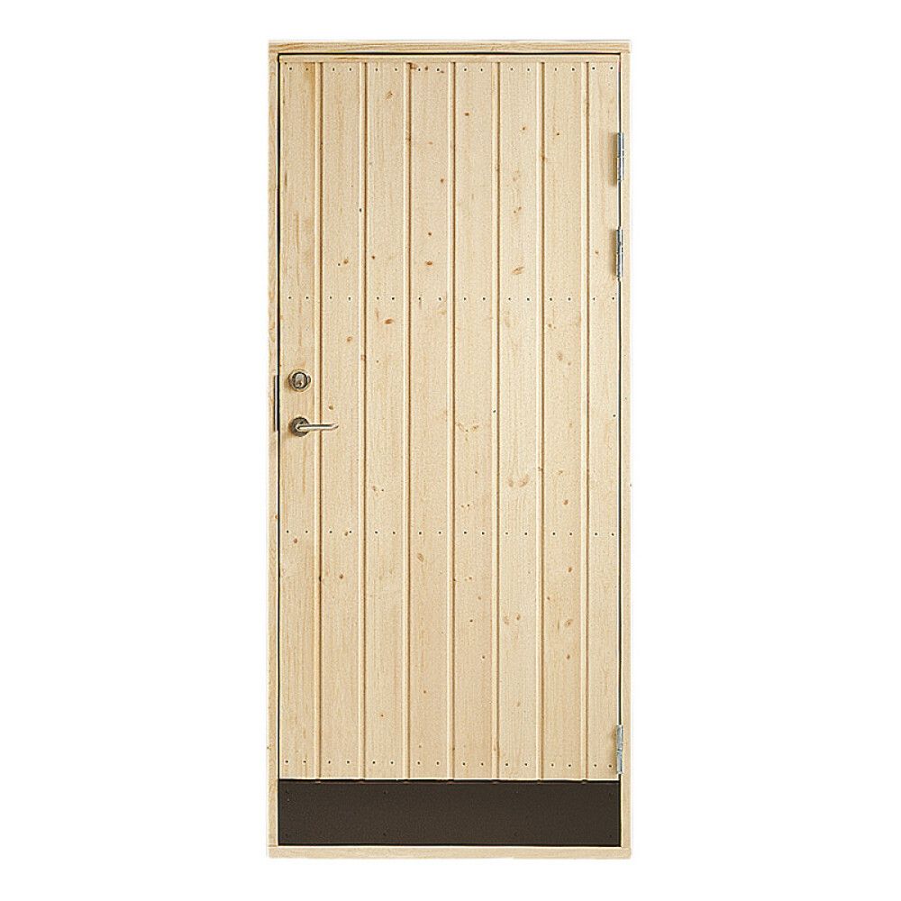 BODDØR ISOLERT VIBOSTUGAN 9X20 HØYRE RETT PANEL 18°