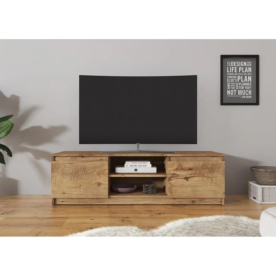 Meubella - TV-Meubel Diaz - Eiken - 120 cm