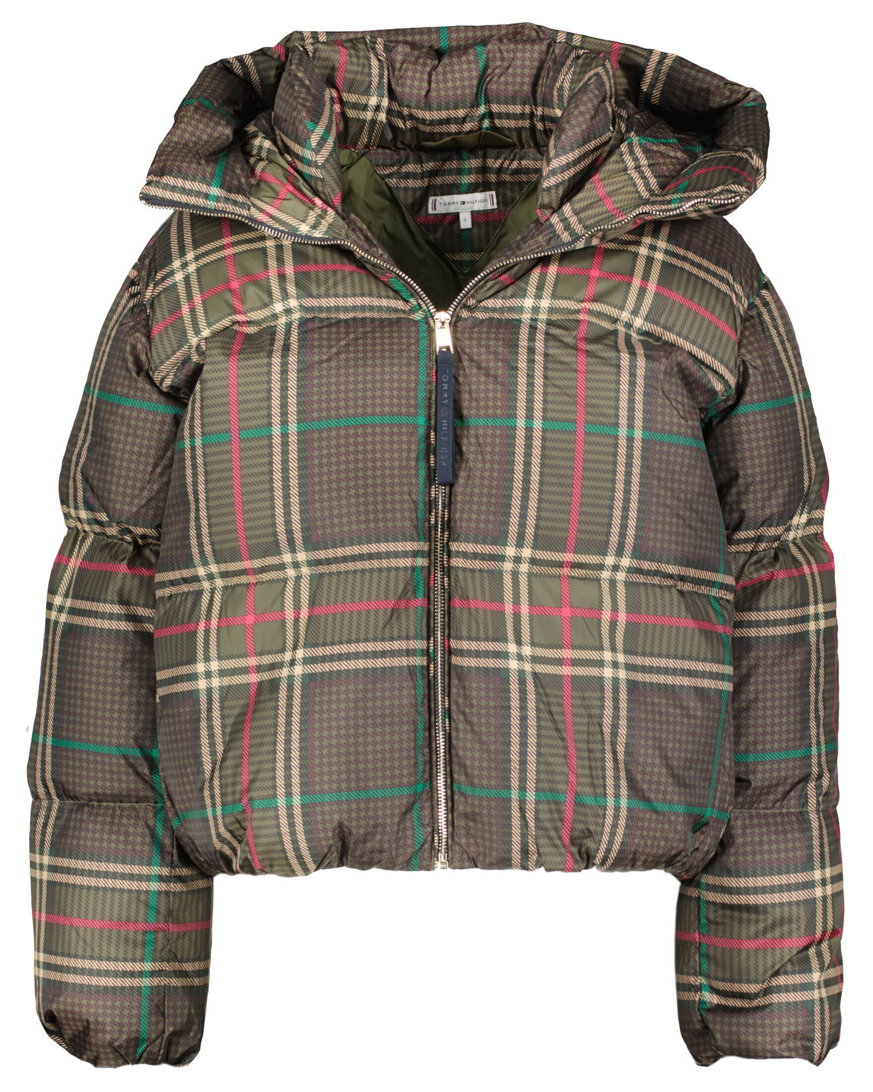 Tommy Hilfiger| Damen Daunenjacke PRINTED CHECK REDOWN PUFFER JKT