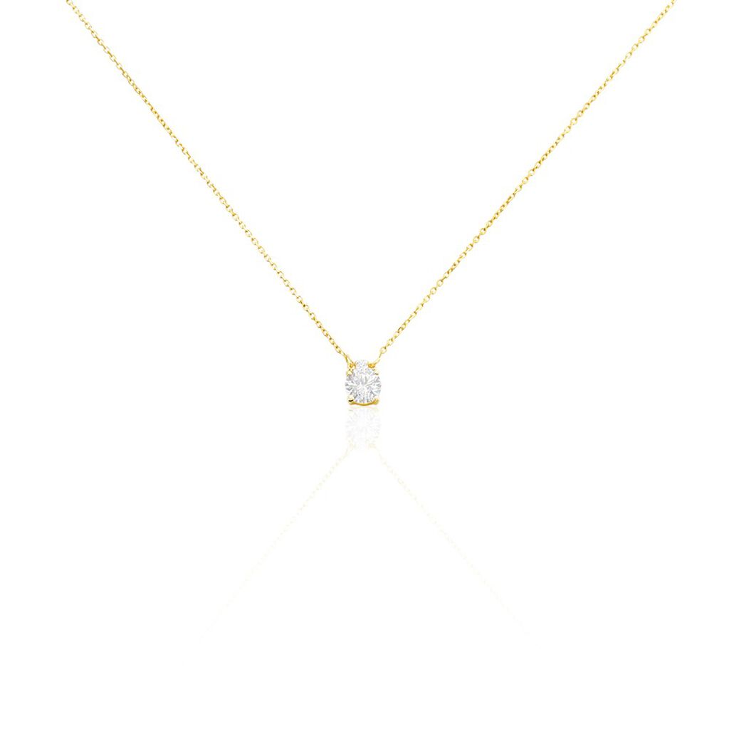 Collier Zilda Or Jaune Oxyde De Zirconium