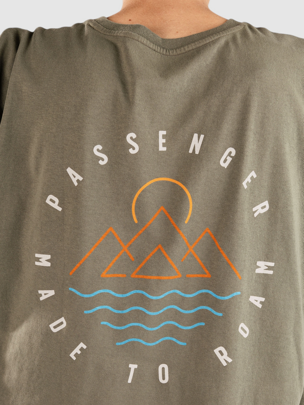 Passenger Escapism Recycled Cotton T-Shirt dusty olive