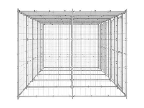 Chenil extérieur cage enclos 550 x 220 x 180 cm 02_0000432