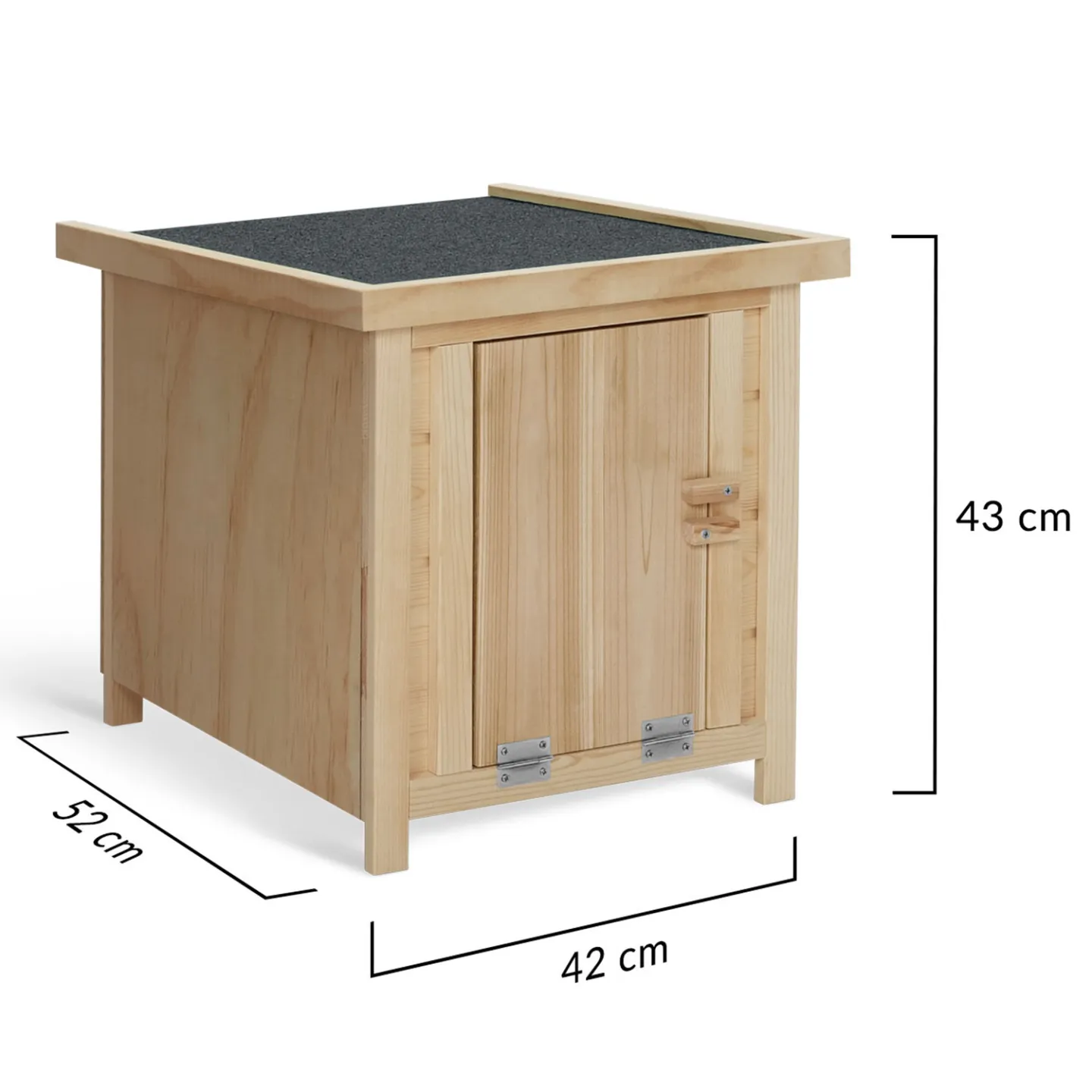 Lot de 3 clapiers en bois pondoirs pour poules nichoirs avec fond