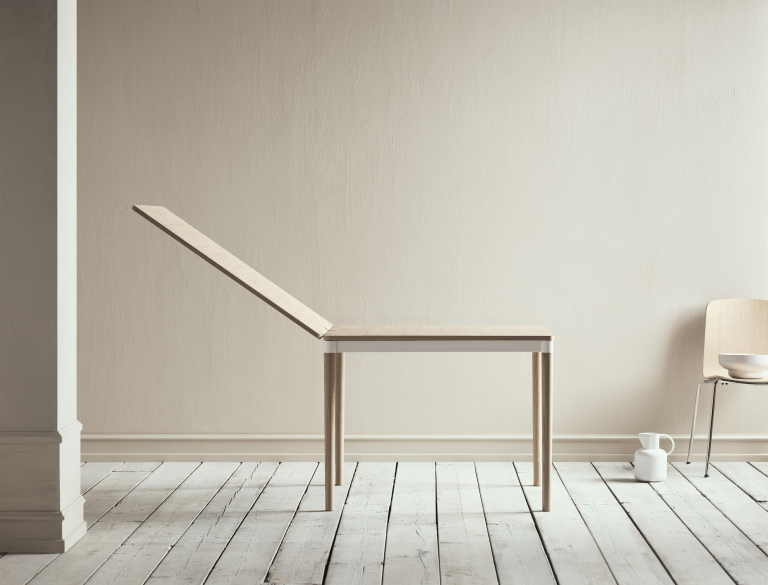 Bolia DoubleUp uitschuifbare tafel 80-193x96 naturel gelakt eiken