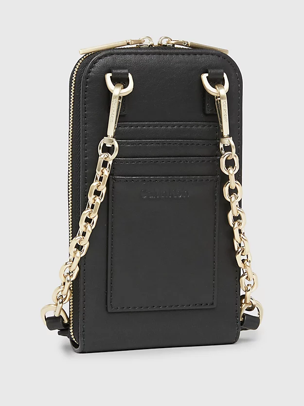 Bolsa de ombro com suporte para celular