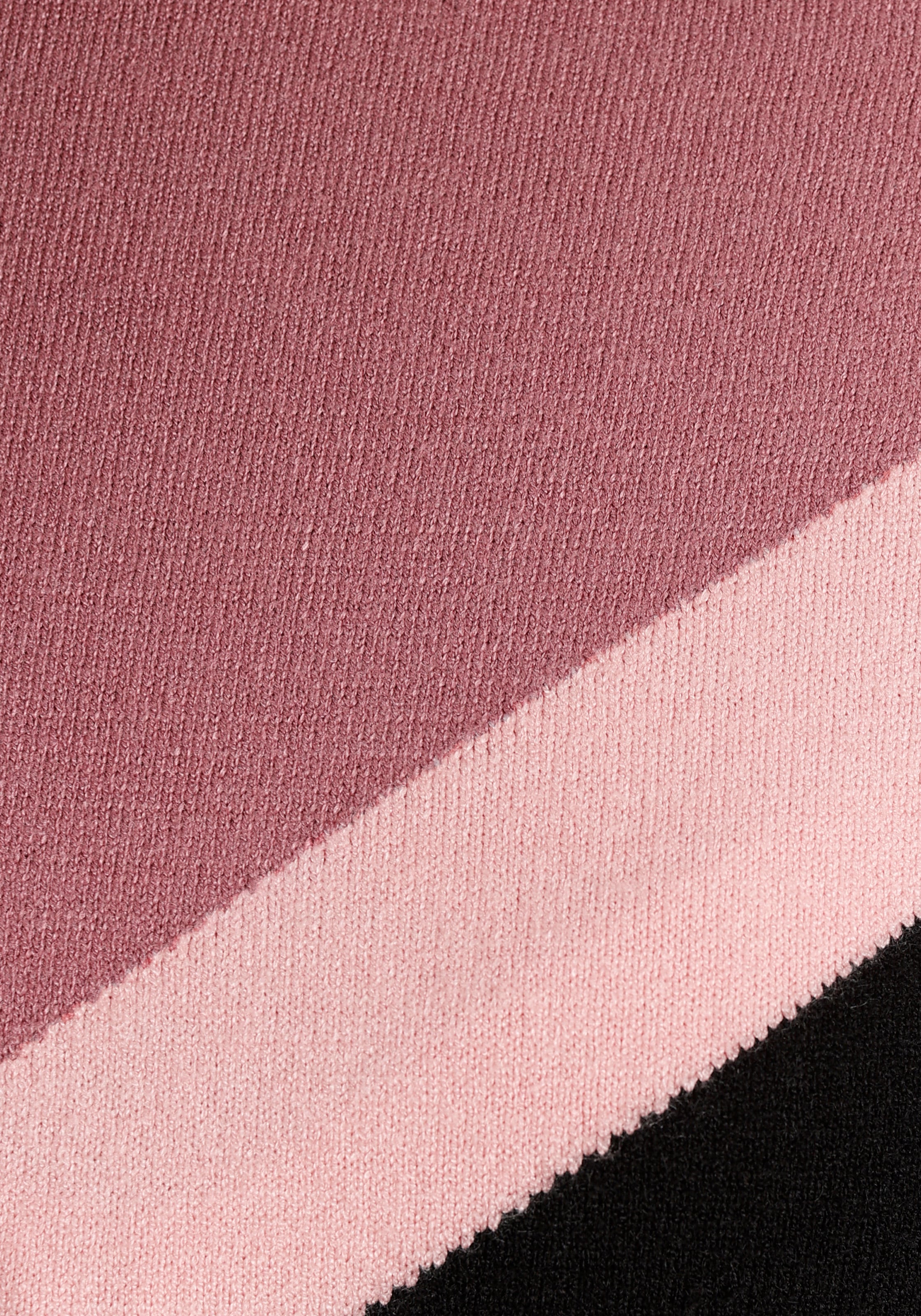 Tamaris Strickkleid lässiger Look mit Rundhalsausschnitt