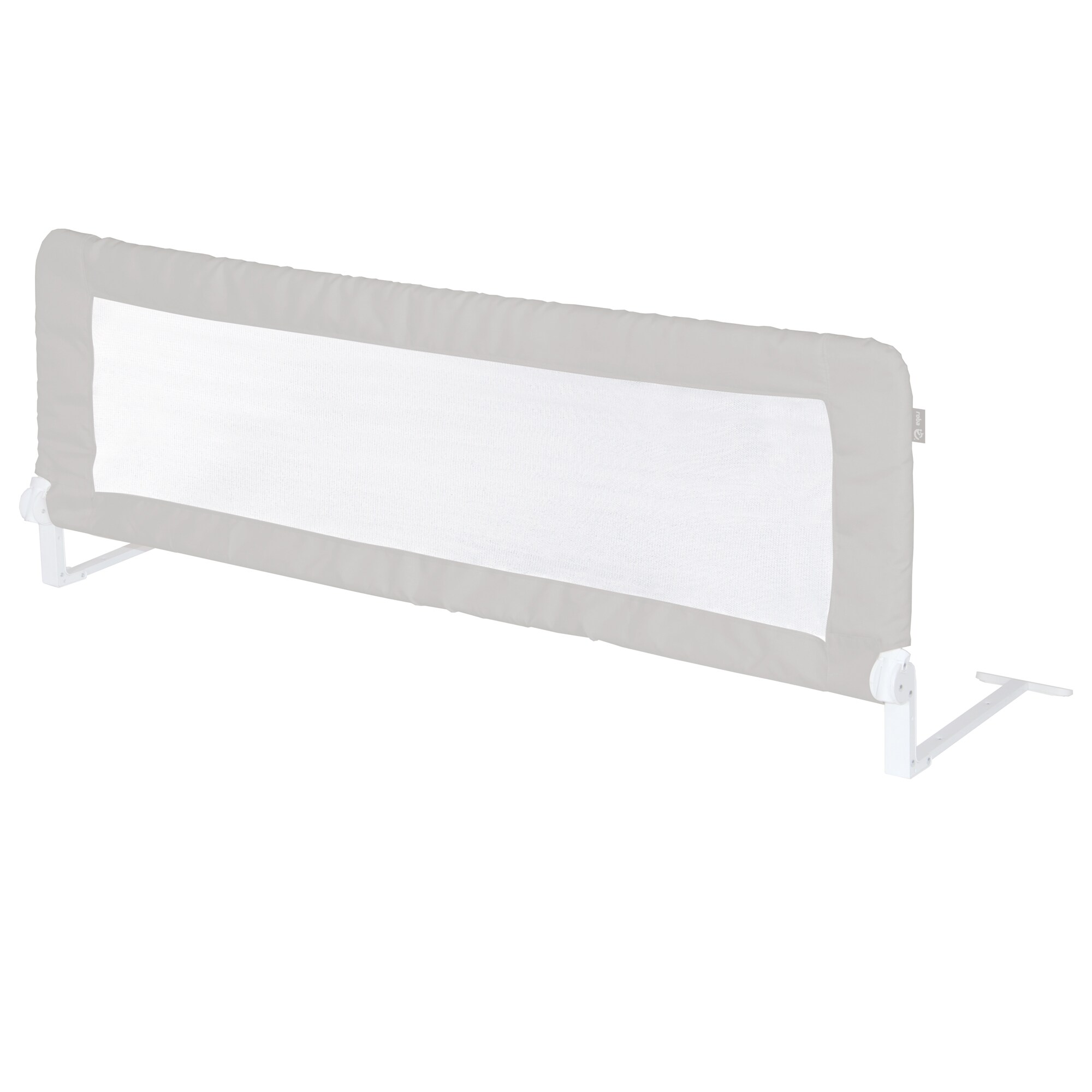 Bettschutzgitter Klipp-Klapp ca. 100 cm, Rausfallschutz klappbar für Babys & Kinder, ca. 50 cm hoch, grau