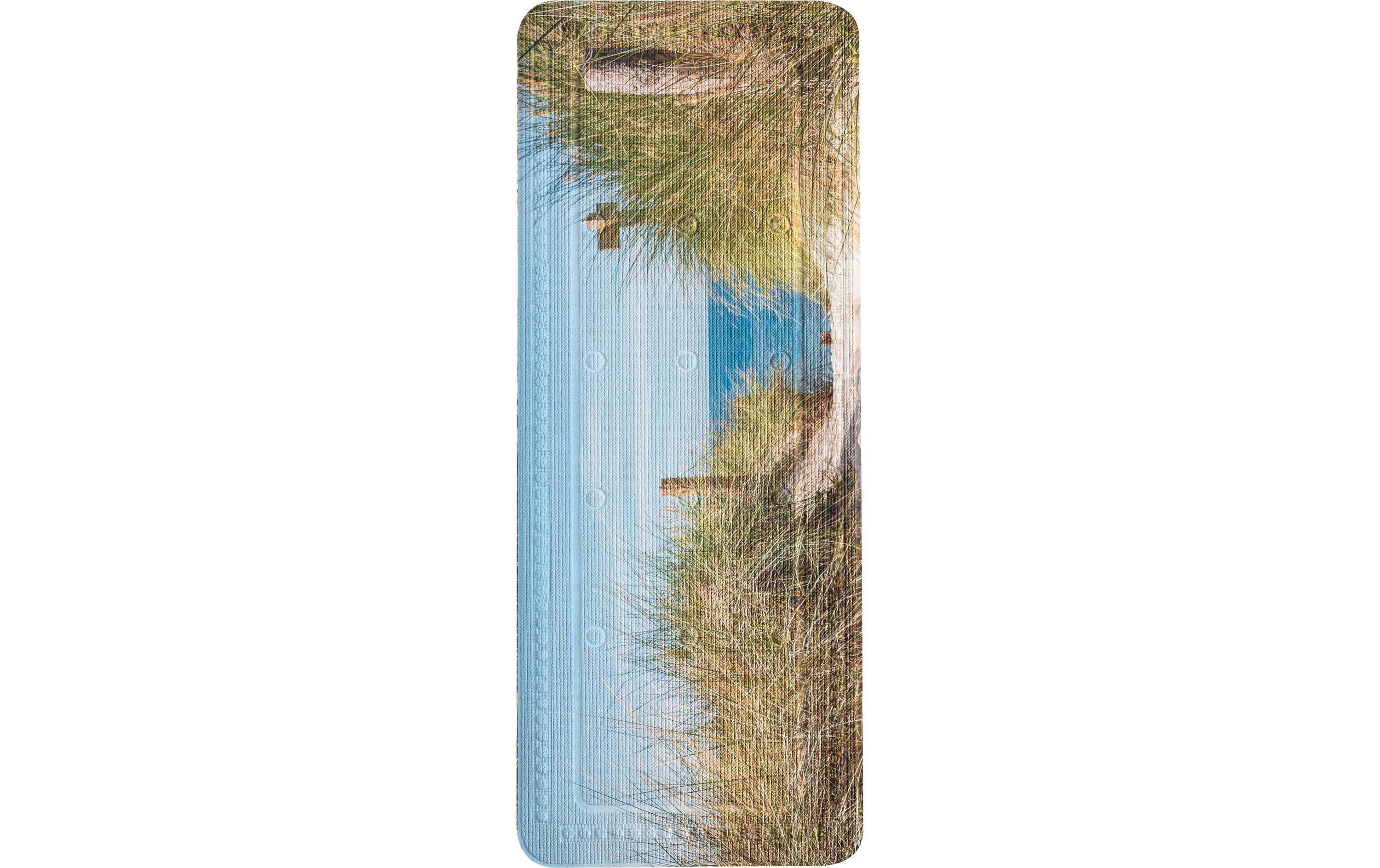 Badewanneneinlage Borkum 36 x 92 cm, Beige/Grün/HellblauBadwanneneinlage
