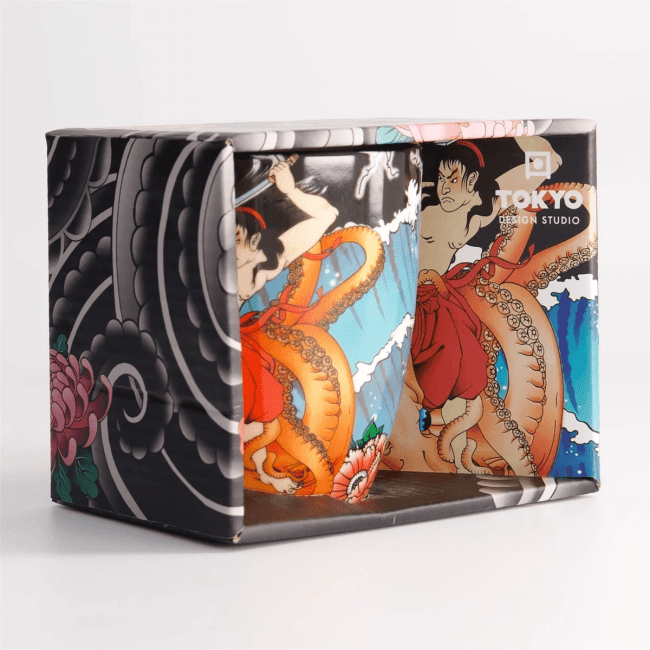 Tokyo Yakuza Octopus Beker in Geschenkdoos 8.5x10.2cm 380ml