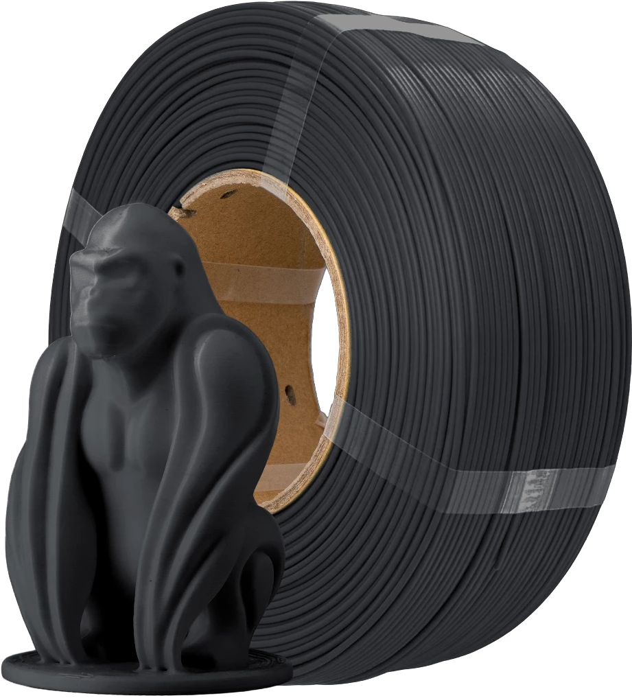 AzureFilm  PLA Refill Black, 1,75 mm / 1000 g    PLA mit guten mechanischen Eigenschaften, ohne Spule