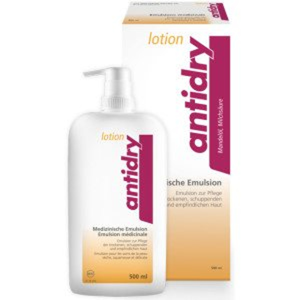 ANTIDRY Lotion Emulsion<br>500 ml, Emulsion zur Anwendung auf der Haut