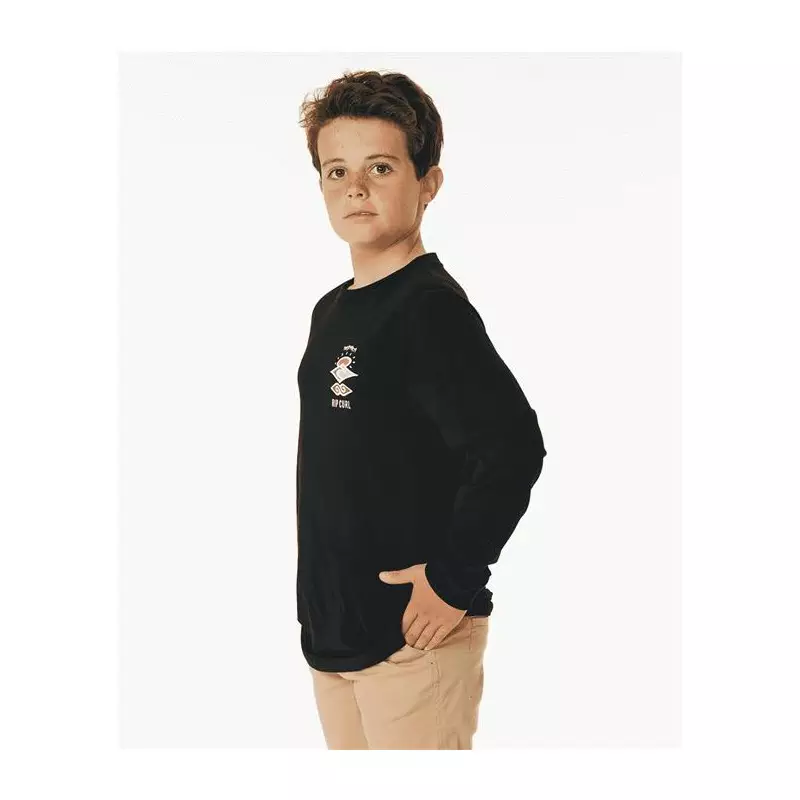 Teeshirt junior RIPCURL Search Icon L/S Tee -Boy Black