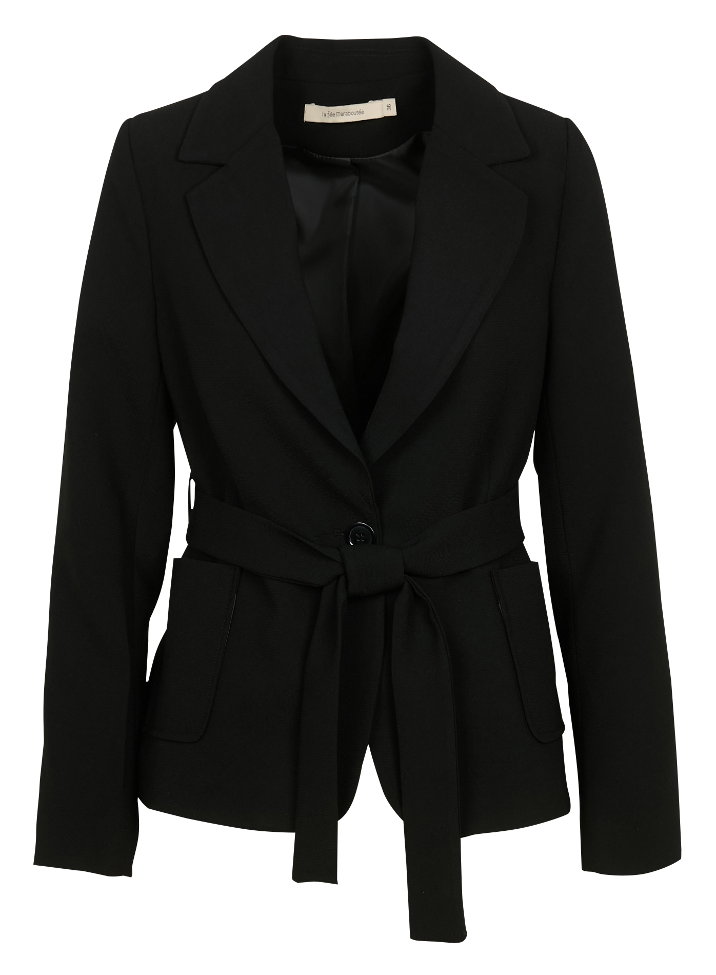 Veste tailleur droite| Noir