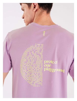 Maillot manches courtes Circle Iconic Manifesto Lilas