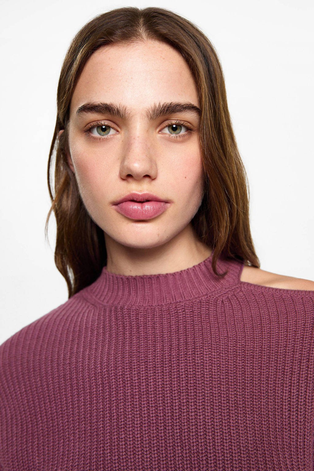 MANGO TEEN trui paars gebreid