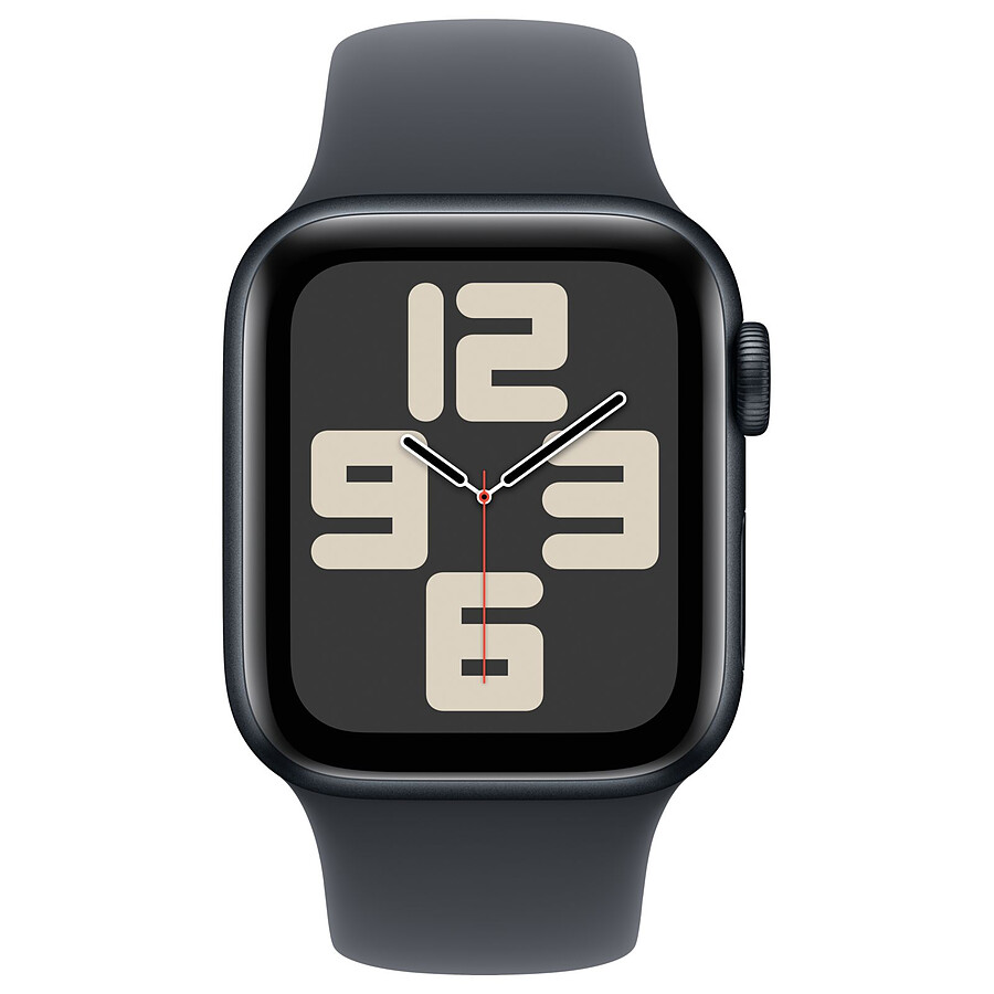 Apple Watch SE GPS + Cellular (2024) - 40 mm - Aluminium Minuit - Bracelet Sport Minuit M/L