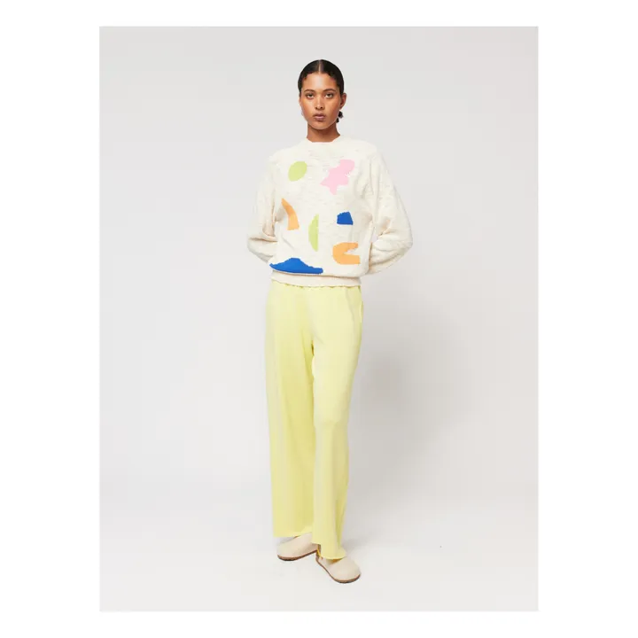 Bobo Choses Pull Intarsia Summer Landscape - Collection Femme  | Ecru