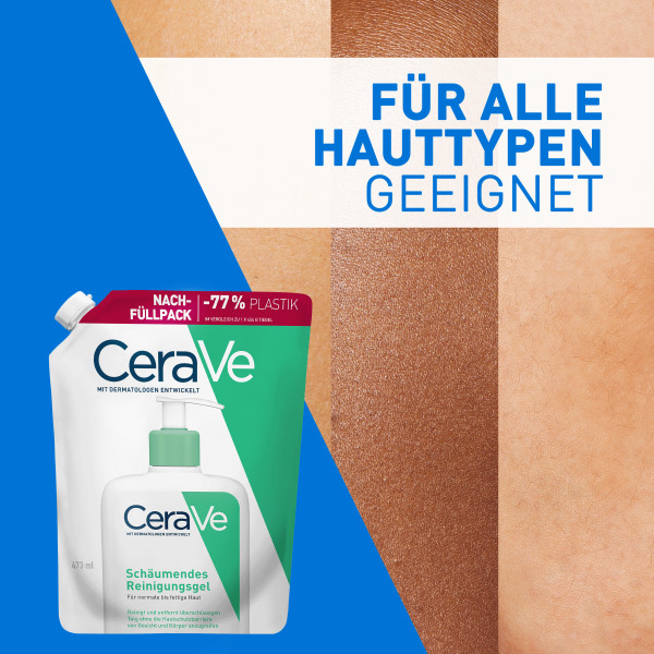 CERAVE Foam Cleans<br>473 ml, Schaum, Refill englisch französisch