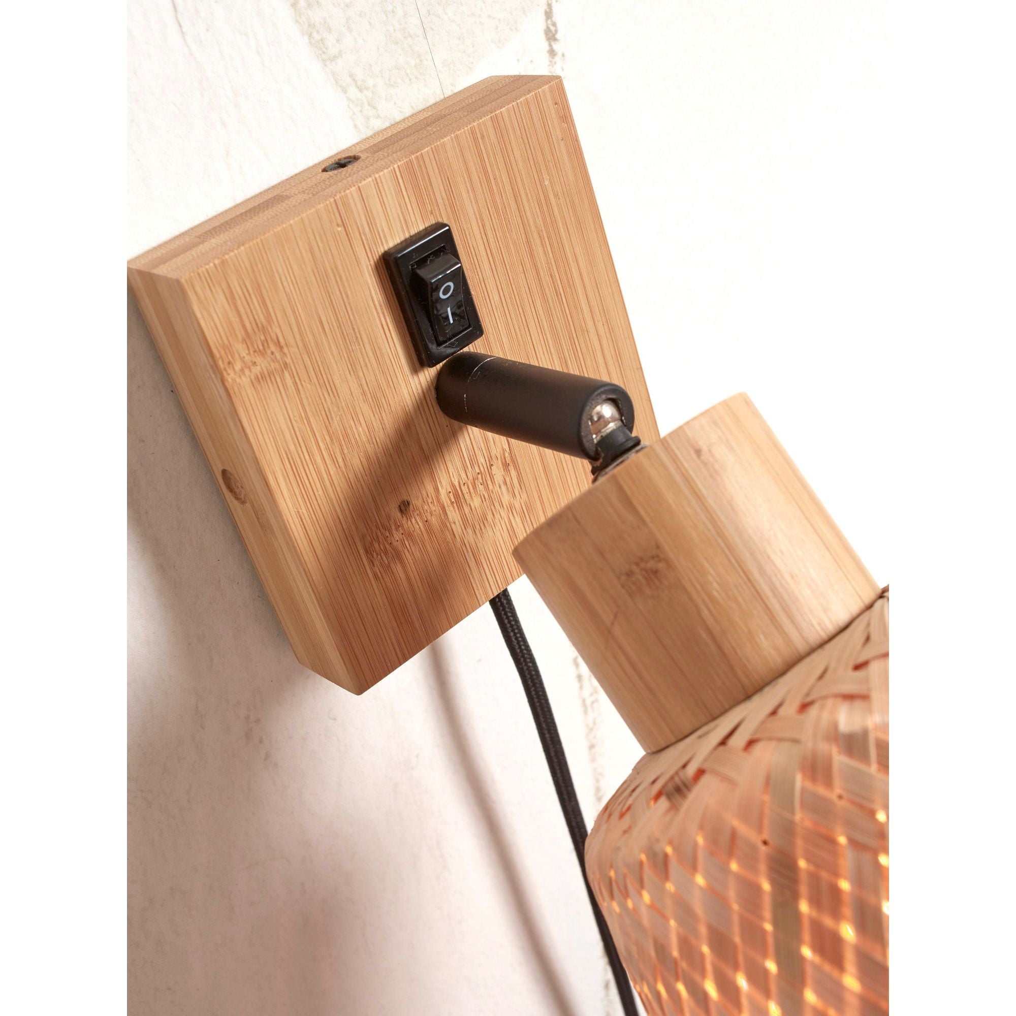 GOOD&MOJO Wandlamp Java - Bamboe - Ã15cm
