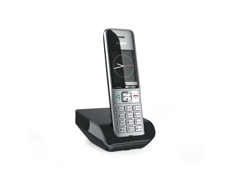 Gigaset Schnurlostelefon Comfort 500 Schwarz/Silber Der neue Massstab in puncto komfortable Kommunikation für Zuhause und Home Office