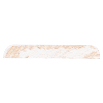 Afdeklijst grenen 6x37 mm wit gegrond lengte 270 cm