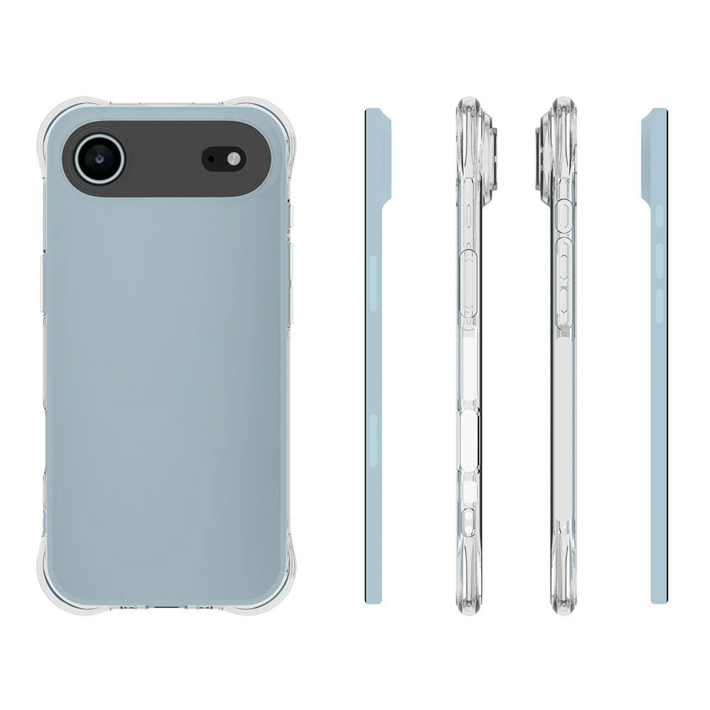 iPhone Air Gummi Hülle Case Slim Design mit Air Cushion Fallschutz - Transparent