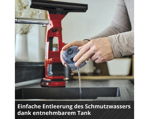 Einhell Power X-Change BRILLIANTO accu raamreiniger, zonder accu en lader
