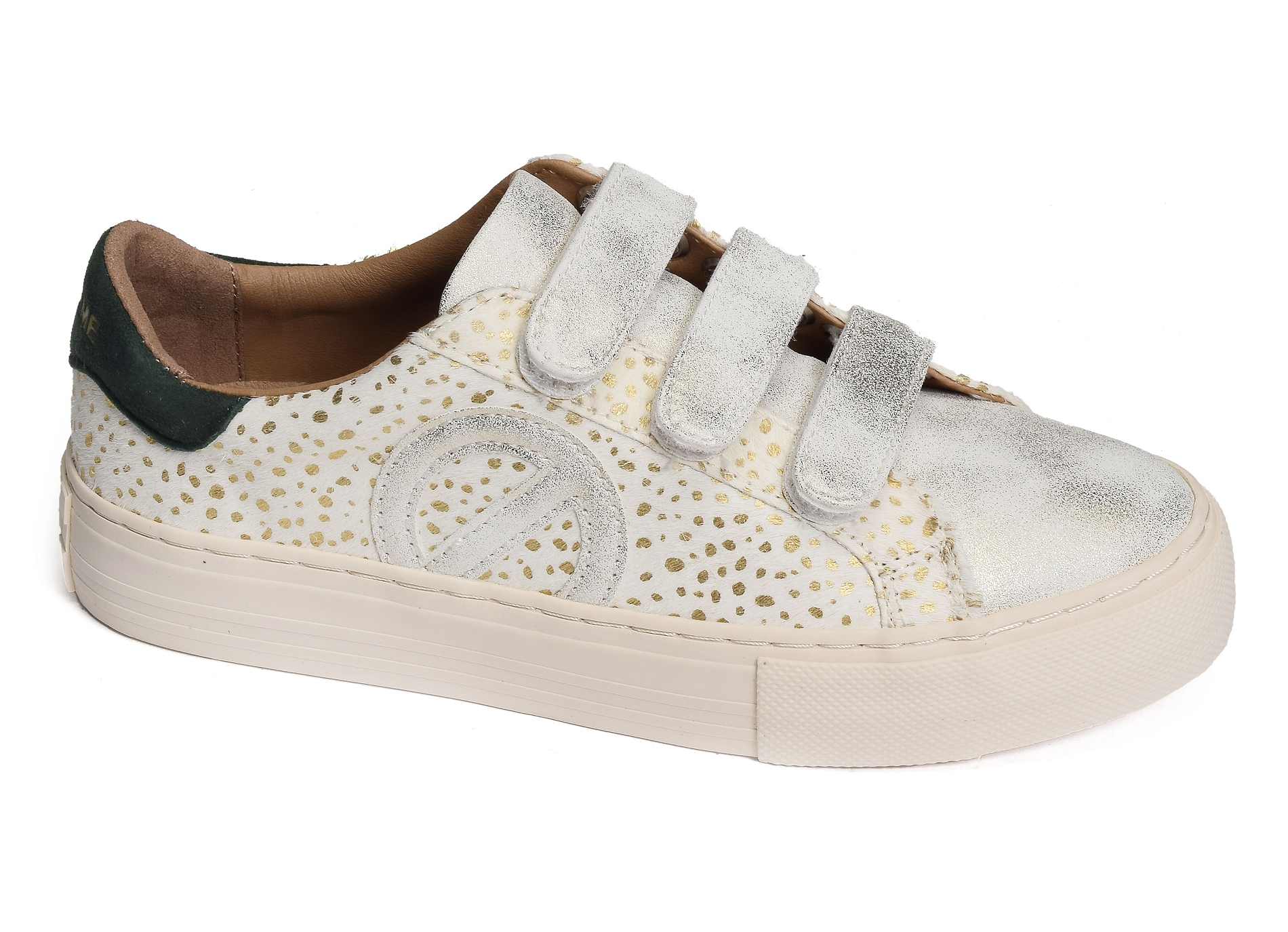 Arcade straps side beige argent