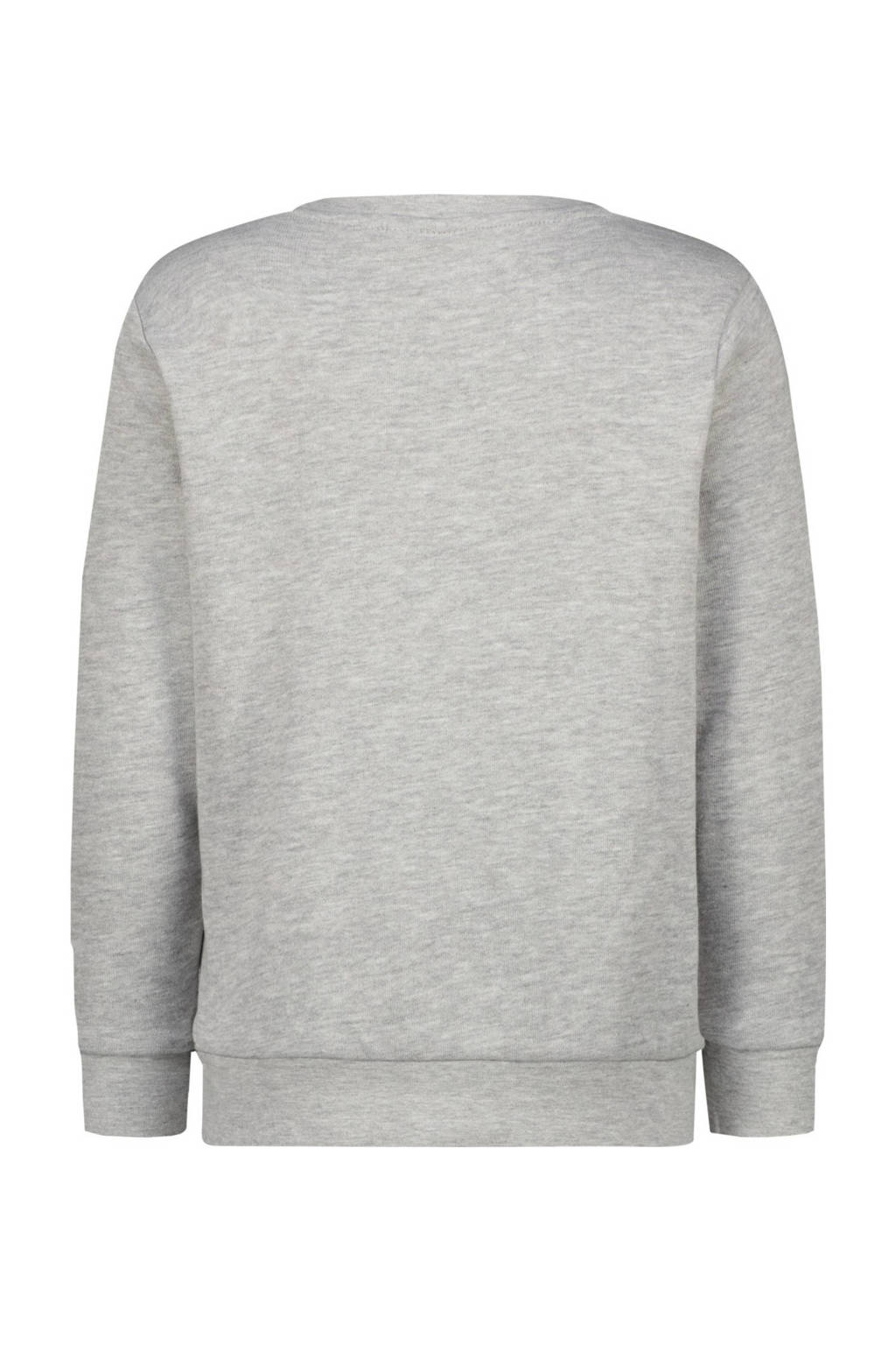 Messi sweater Ten met printopdruk grijs melange